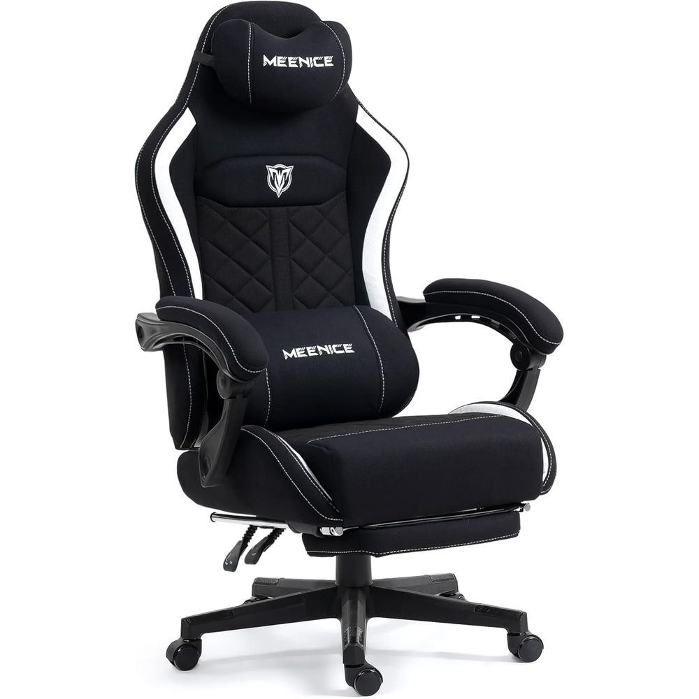 Massage - Großer und hoher Gaming-Stuhl aus Stoff