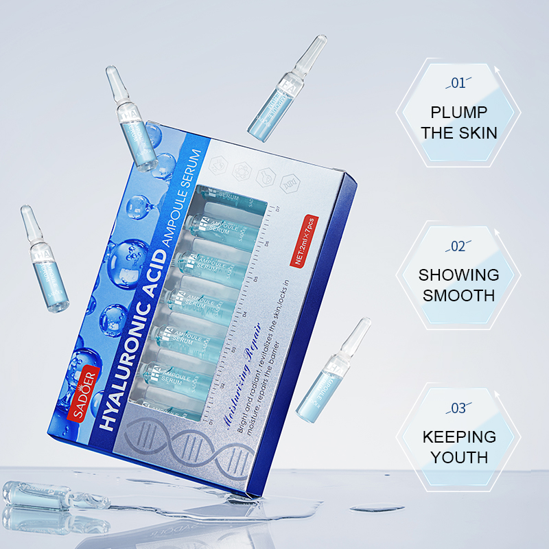 Hyaluronic Acid Facial Serum - Hyaluronsäure-Ampulle, Essenz-Ampulle, feuchtigkeitsspendendes Essenz-Ampullen-Set mit Hyaluronsäure