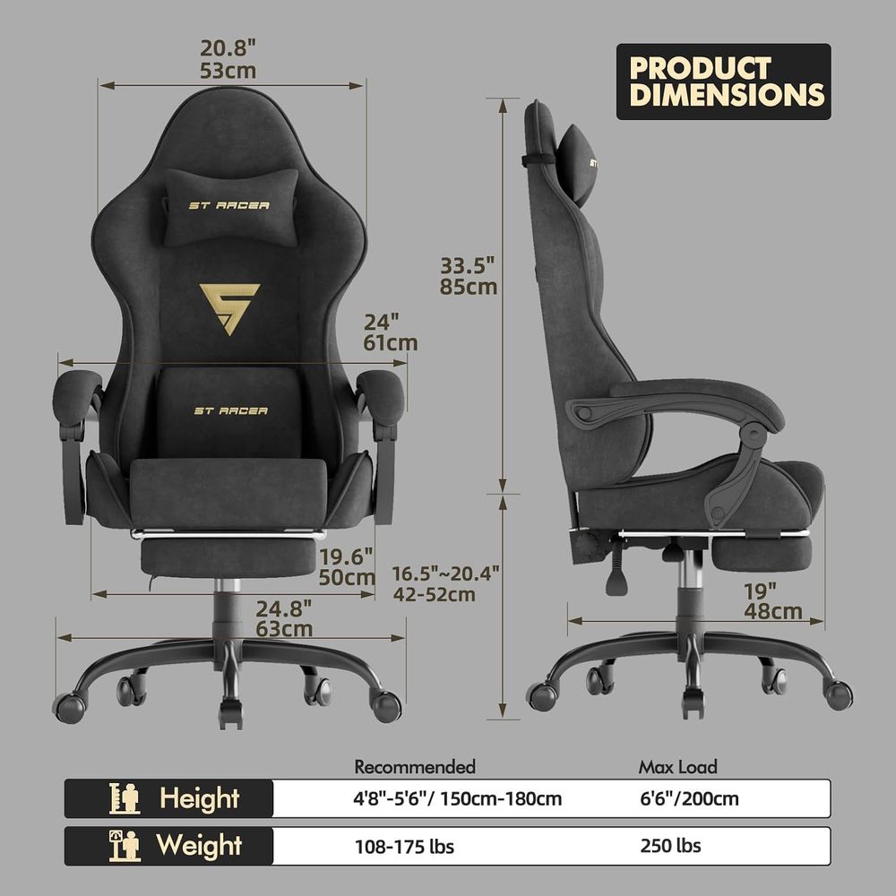 Ergonomischer Gaming-Stuhl aus – Massage Bewertung und Preis
