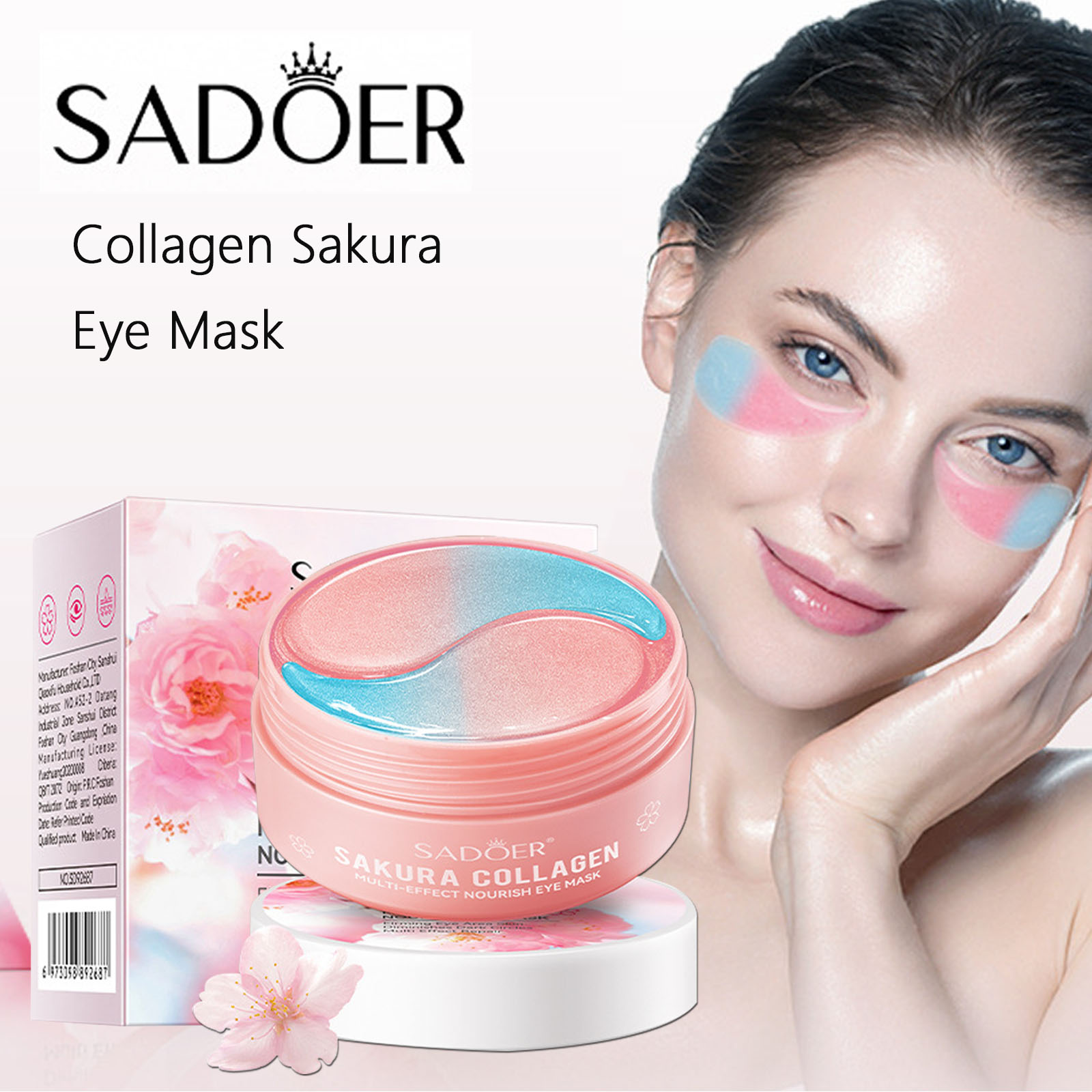 60 Stück Sakura Kollagen Augen – Collagen Under Eye Patches Bewertung und Preis