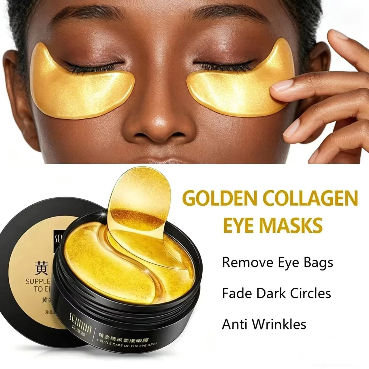 60 Stück Goldene Feuchtigkeits – Collagen Under Eye Patches Bewertung und Preis