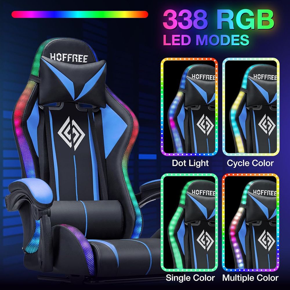 LED-Gaming-Stuhl mit Massage R – Massage Bewertung und Preis